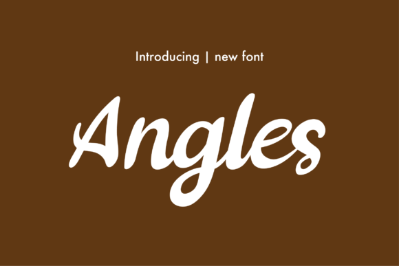 Angles Font for Branding Projects