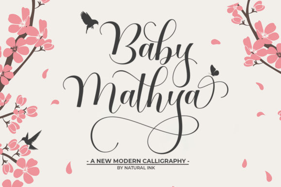 Baby Mathya: A Handwritten Font for Elegant Editorial Design