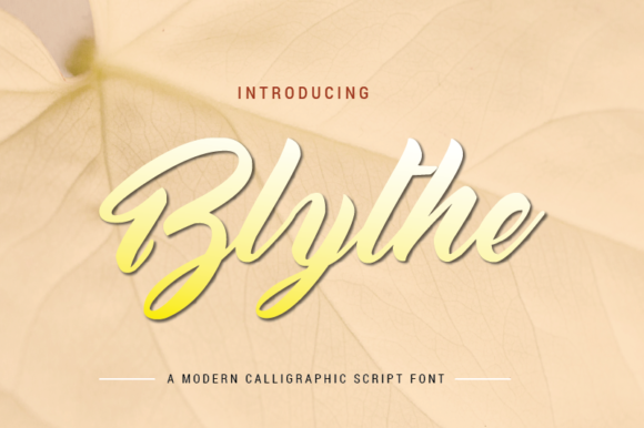 Blythe: A Timeless Script Font for Polished Branding