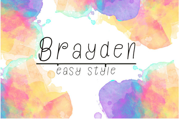 Brayden: A Friendly Handwritten Font for Digital Design