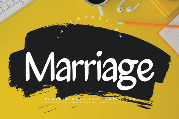 Marriage Font for Handmade Creations