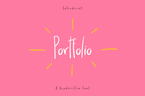 Portfolio Font for Modern Web Design