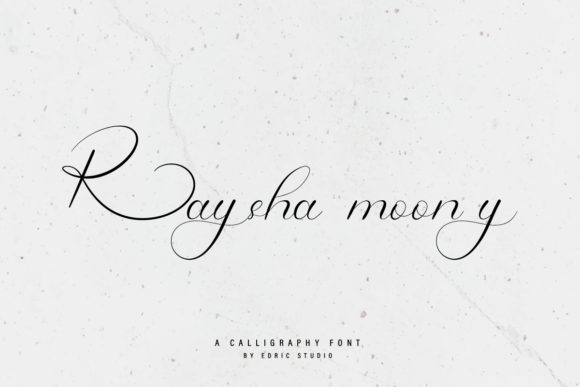 Raysha Moonly: A Script Font That Elevates Editorial Design