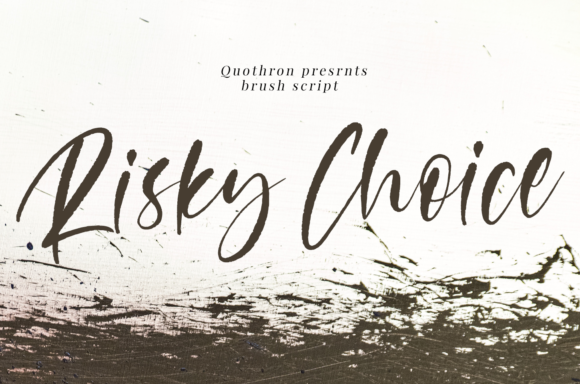 Risky Choice Font for Professional Branding