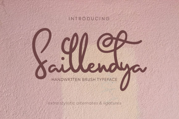Saillendya: A Handwritten Font for Digital Branding