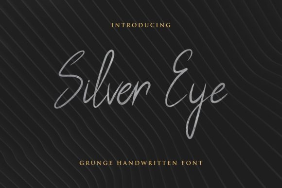 Silver Eye Font for Branding Projects