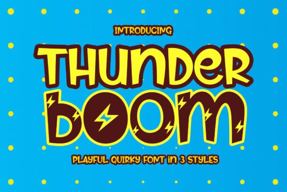 Thunder Boom: A Playful Font for Editorial Creativity